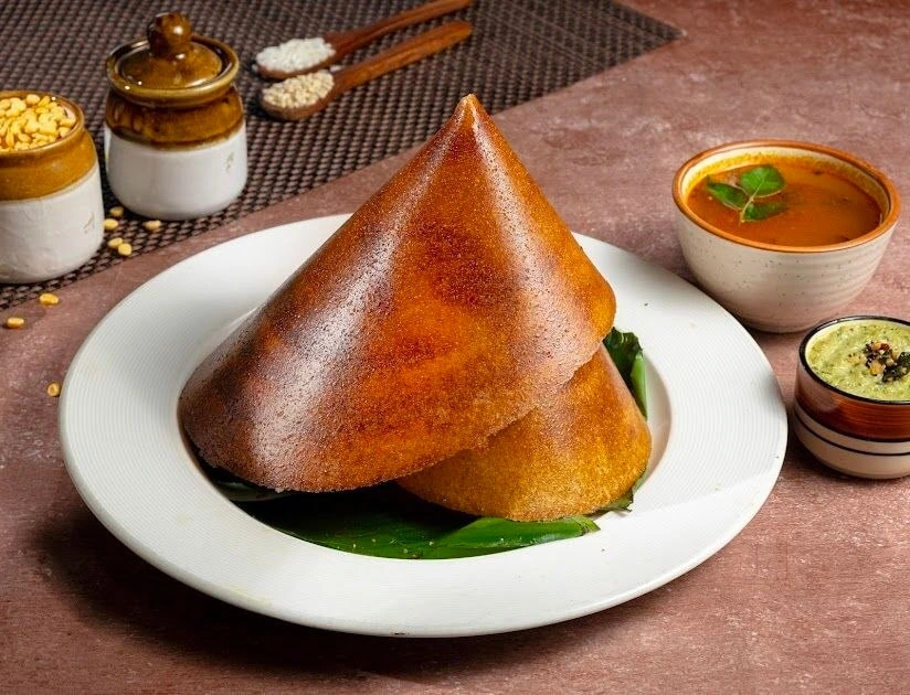 Dosa and traditional accompaniments